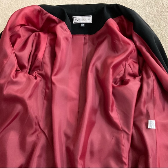 Travis Ayer Woman's 2 Piece Black Suit Size 16W Blazer Jacket Skirt Work Church - Picture 5 of 12